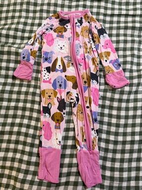 Little Sleepies Dog Print One-Piece Pajamas